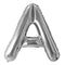 Buy Balloons Silver Letter A Foil Balloon, 34 Inches sold at Party Expert