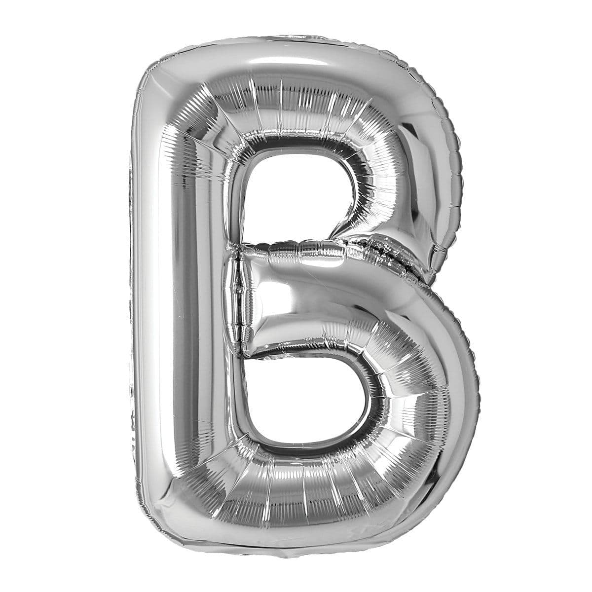 Buy Balloons Silver Letter B Foil Balloon, 34 Inches sold at Party Expert