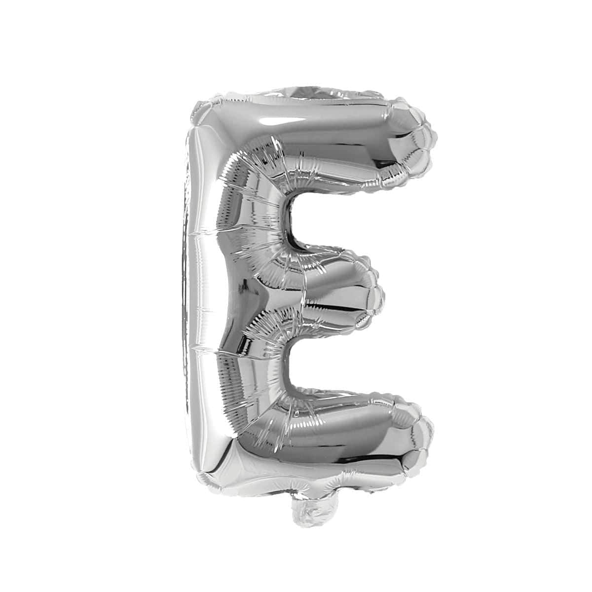 Buy Balloons Silver Letter E Foil Balloon, 16 Inches sold at Party Expert