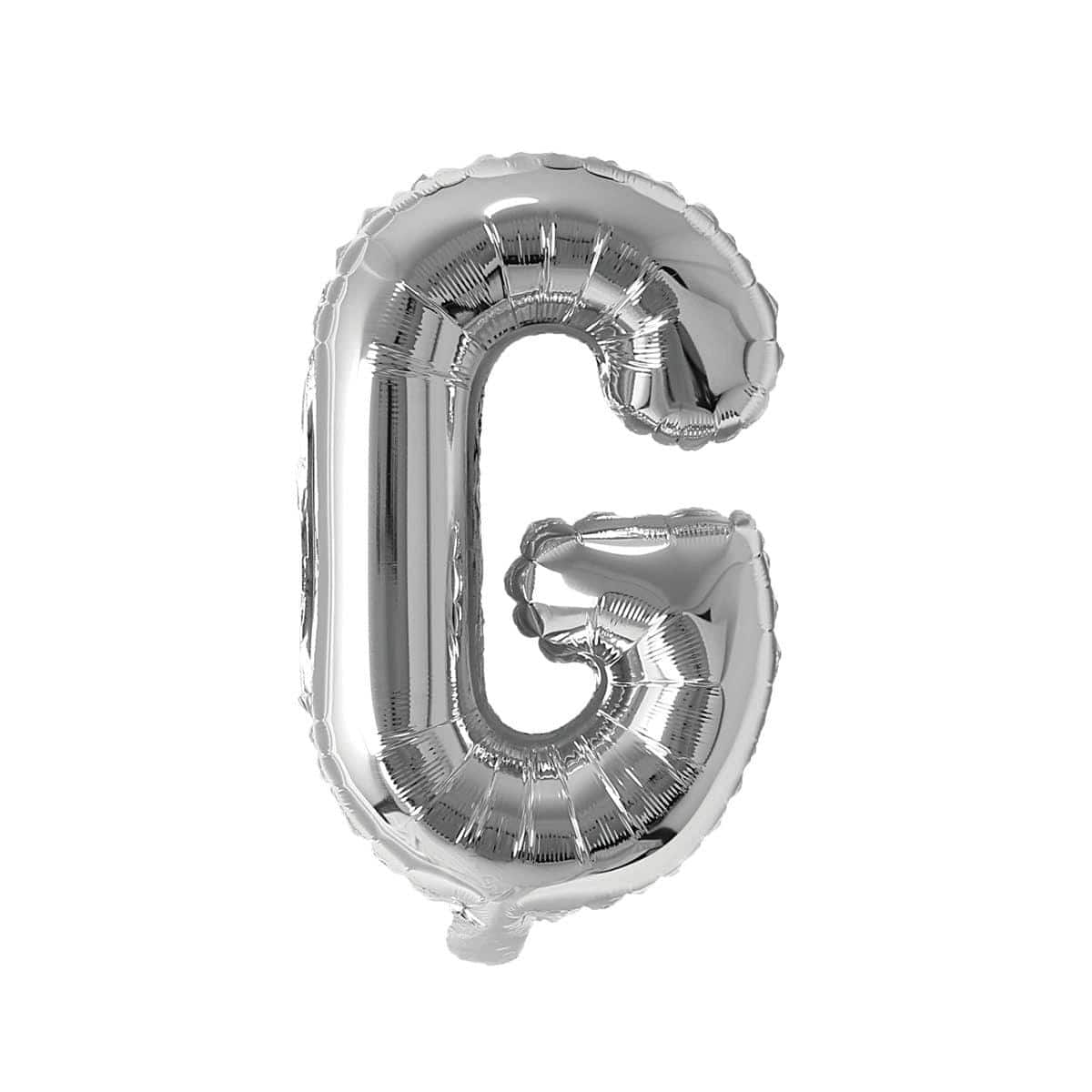 Buy Balloons Silver Letter G Foil Balloon, 16 Inches sold at Party Expert