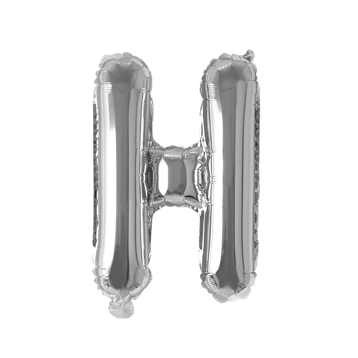 Buy Balloons Silver Letter H Foil Balloon, 16 Inches sold at Party Expert