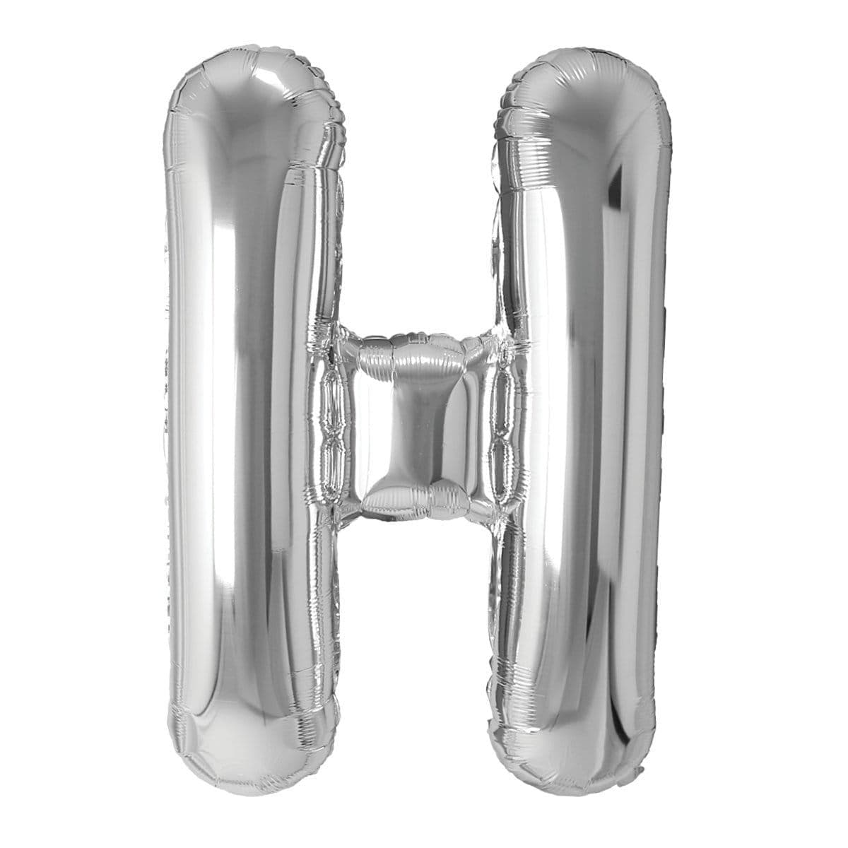 Buy Balloons Silver Letter H Foil Balloon, 34 Inches sold at Party Expert