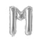 Buy Balloons Silver Letter M Foil Balloon, 16 Inches sold at Party Expert