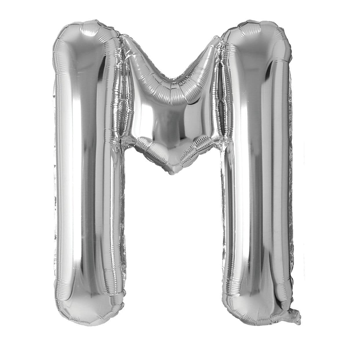 Buy Balloons Silver Letter M Foil Balloon, 34 Inches sold at Party Expert