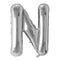 Buy Balloons Silver Letter N Foil Balloon, 34 Inches sold at Party Expert