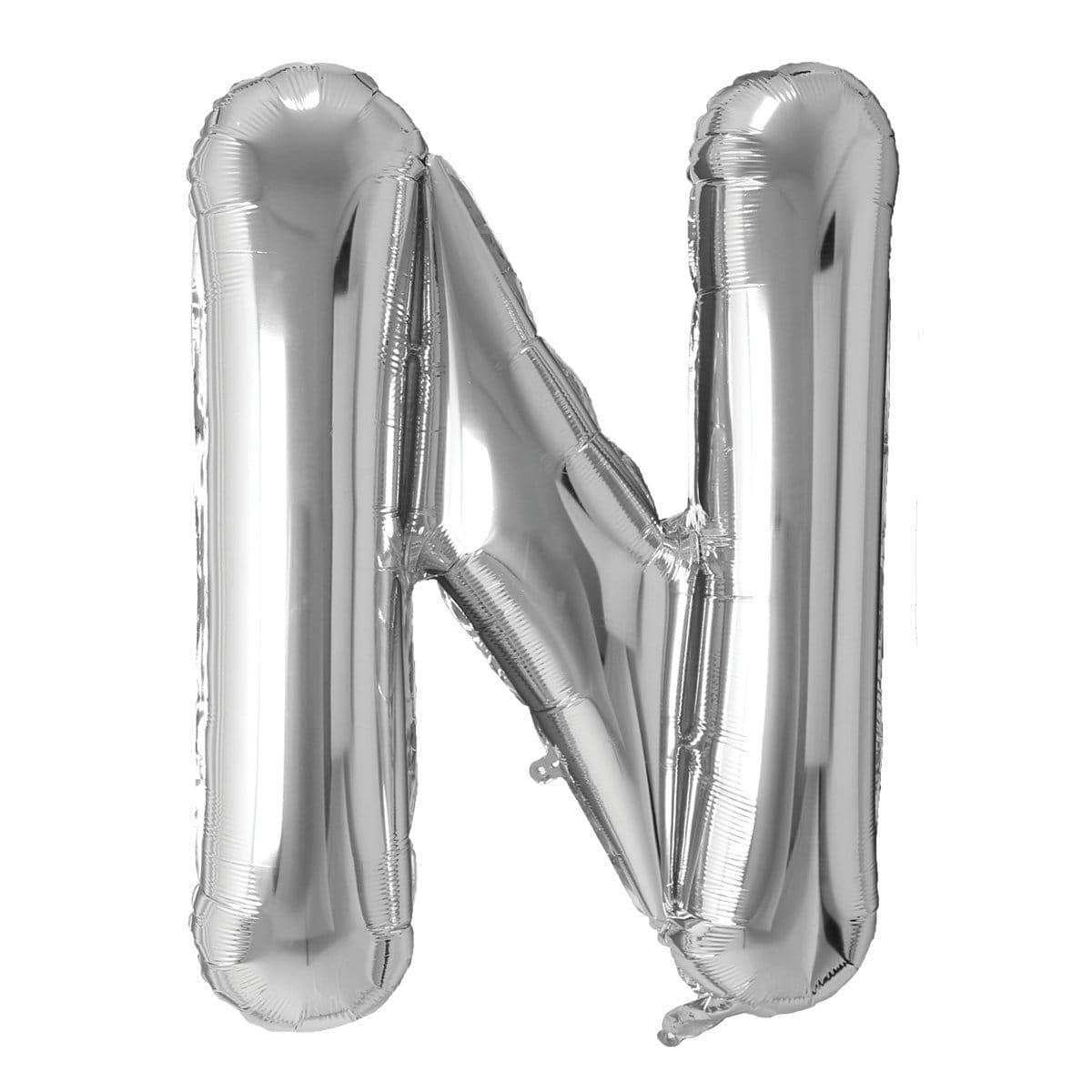 Buy Balloons Silver Letter N Foil Balloon, 34 Inches sold at Party Expert
