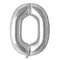 Buy Balloons Silver Letter O Foil Balloon, 34 Inches sold at Party Expert