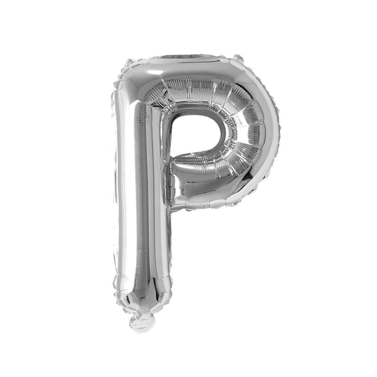 Buy Balloons Silver Letter P Foil Balloon, 16 Inches sold at Party Expert