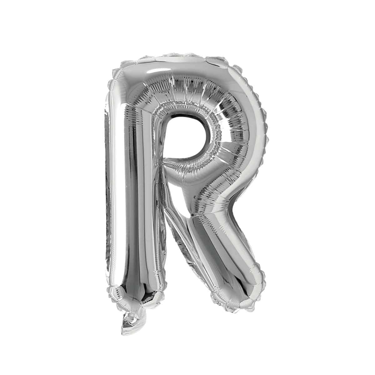 Buy Balloons Silver Letter R Foil Balloon, 16 Inches sold at Party Expert