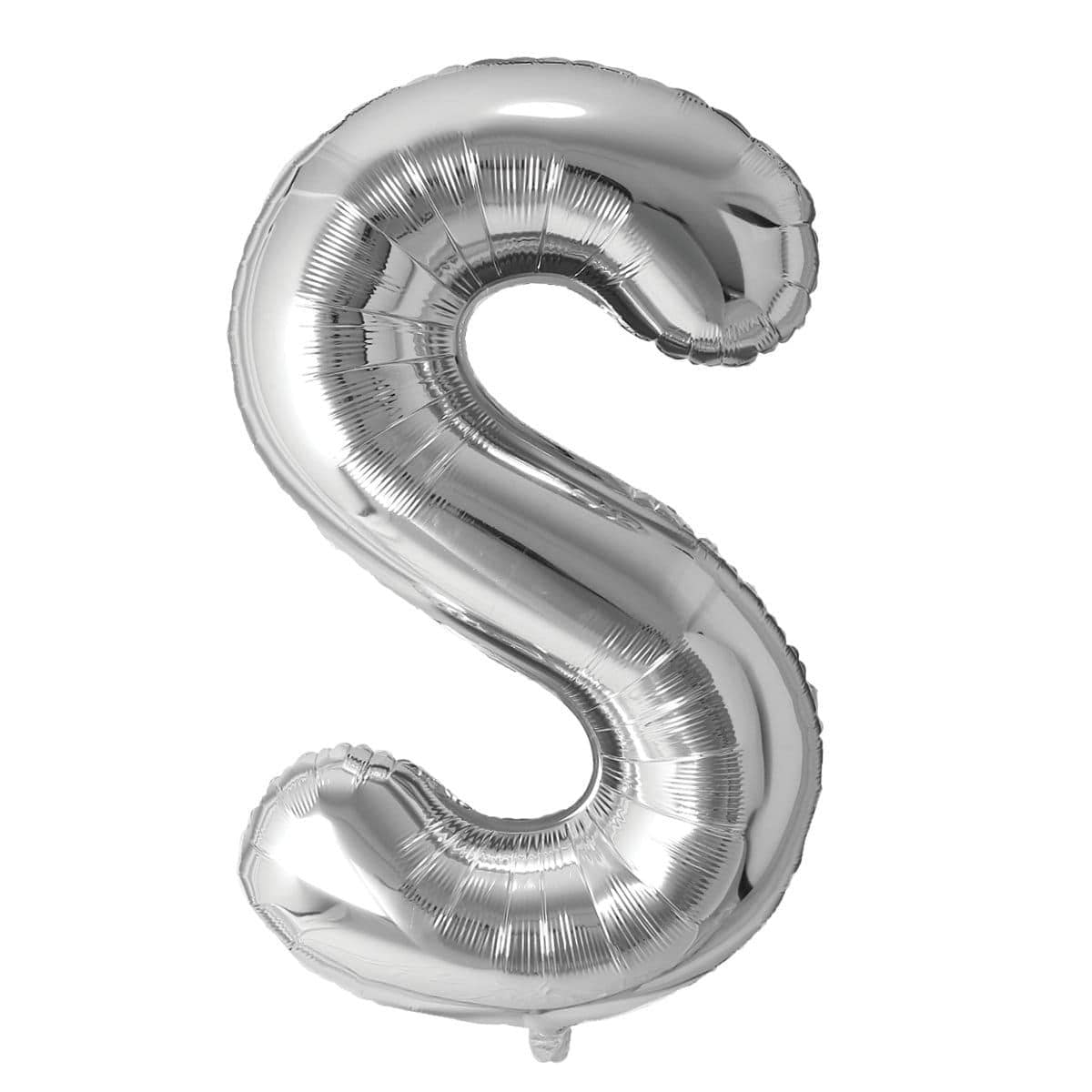 Buy Balloons Silver Letter S Foil Balloon, 34 Inches sold at Party Expert