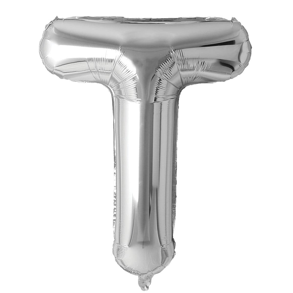 Buy Balloons Silver Letter T Foil Balloon, 34 Inches sold at Party Expert