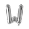 Buy Balloons Silver Letter W Foil Balloon, 16 Inches sold at Party Expert