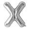 Buy Balloons Silver Letter X Foil Balloon, 34 Inches sold at Party Expert