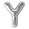 Buy Balloons Silver Letter Y Foil Balloon, 34 Inches sold at Party Expert