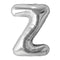 Buy Balloons Silver Letter Z Foil Balloon, 34 Inches sold at Party Expert