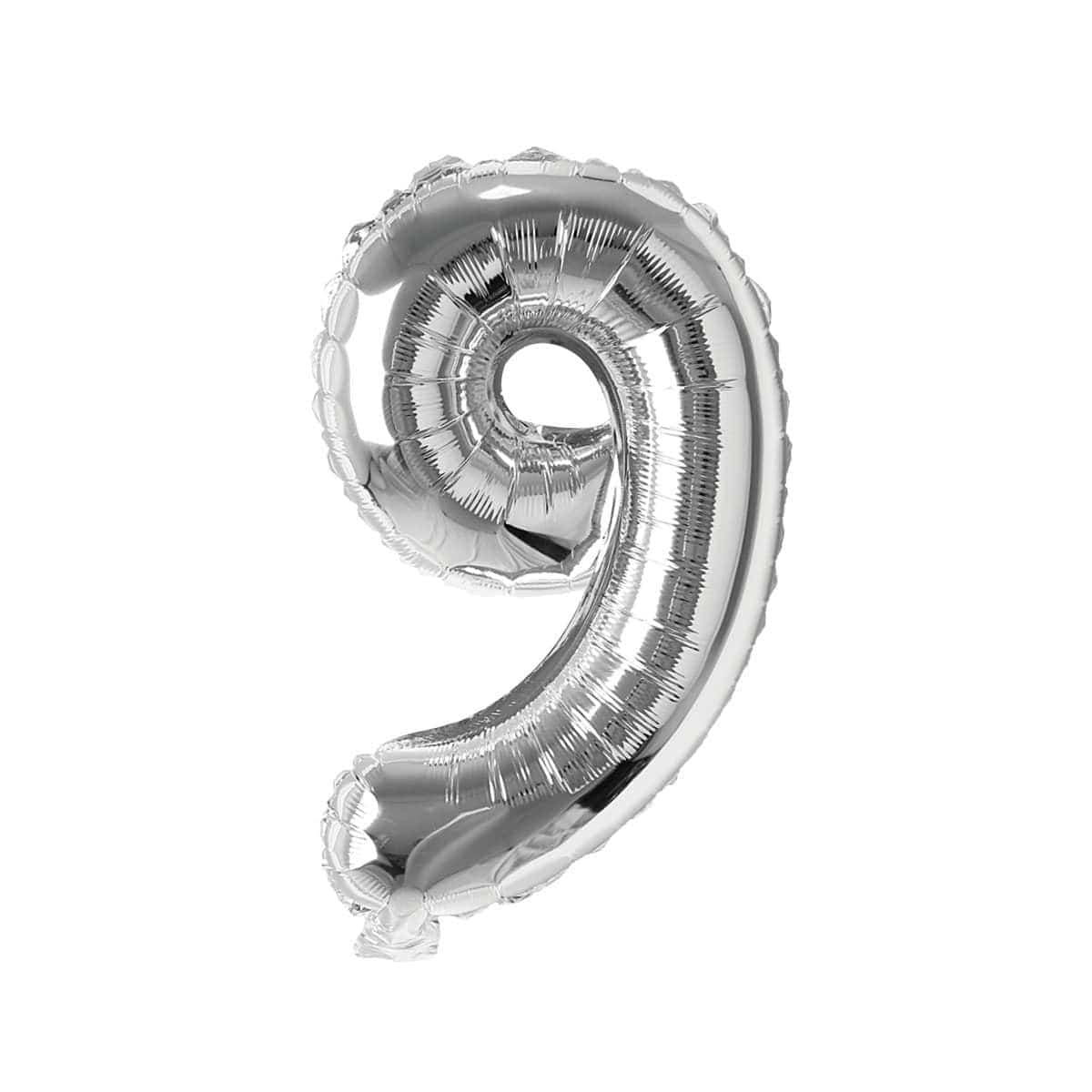 Buy Balloons Silver Number 9 Foil Balloon, 16 Inches sold at Party Expert