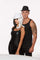 Buy Costume Accessories Black fedora hat with white stripes for adults sold at Party Expert