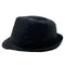 Buy Costume Accessories Black sequin fedora hat for adults sold at Party Expert