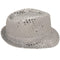 Buy Costume Accessories Silver sequin fedora hat for kids sold at Party Expert