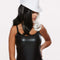 Buy Costume Accessories White fedora hat with black stripes for adults sold at Party Expert