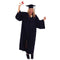 Buy Graduation Black graduation gown with hat for adults sold at Party Expert