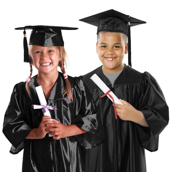 Buy Black Graduation Gown with Hat for Kids Party Expert