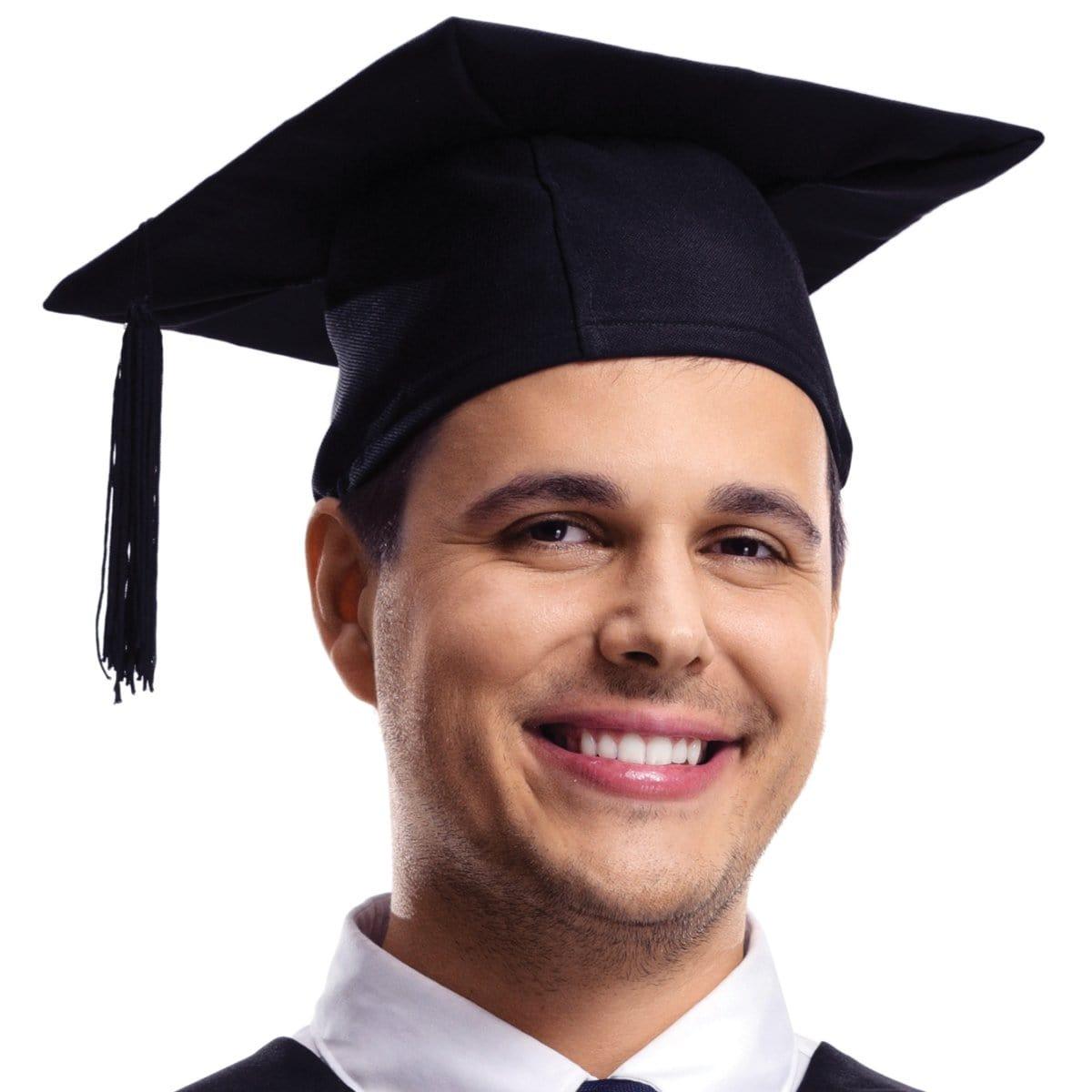 Buy Graduation Black graduation hat with tassel for adults sold at Party Expert