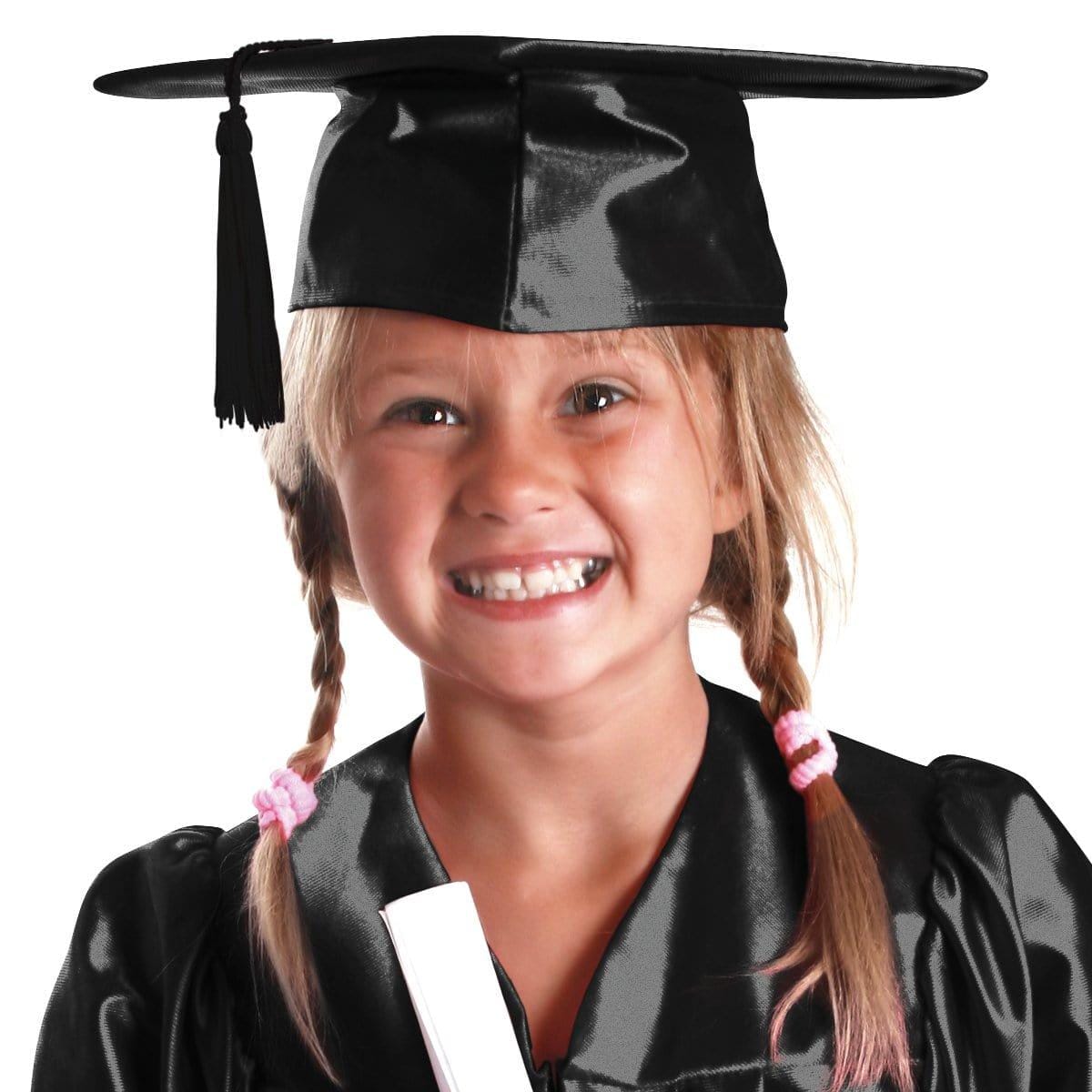 Black Graduation Hat with Tassel for Kids | Party Expert