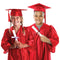 Buy Graduation Red graduation gown with hat for kids sold at Party Expert