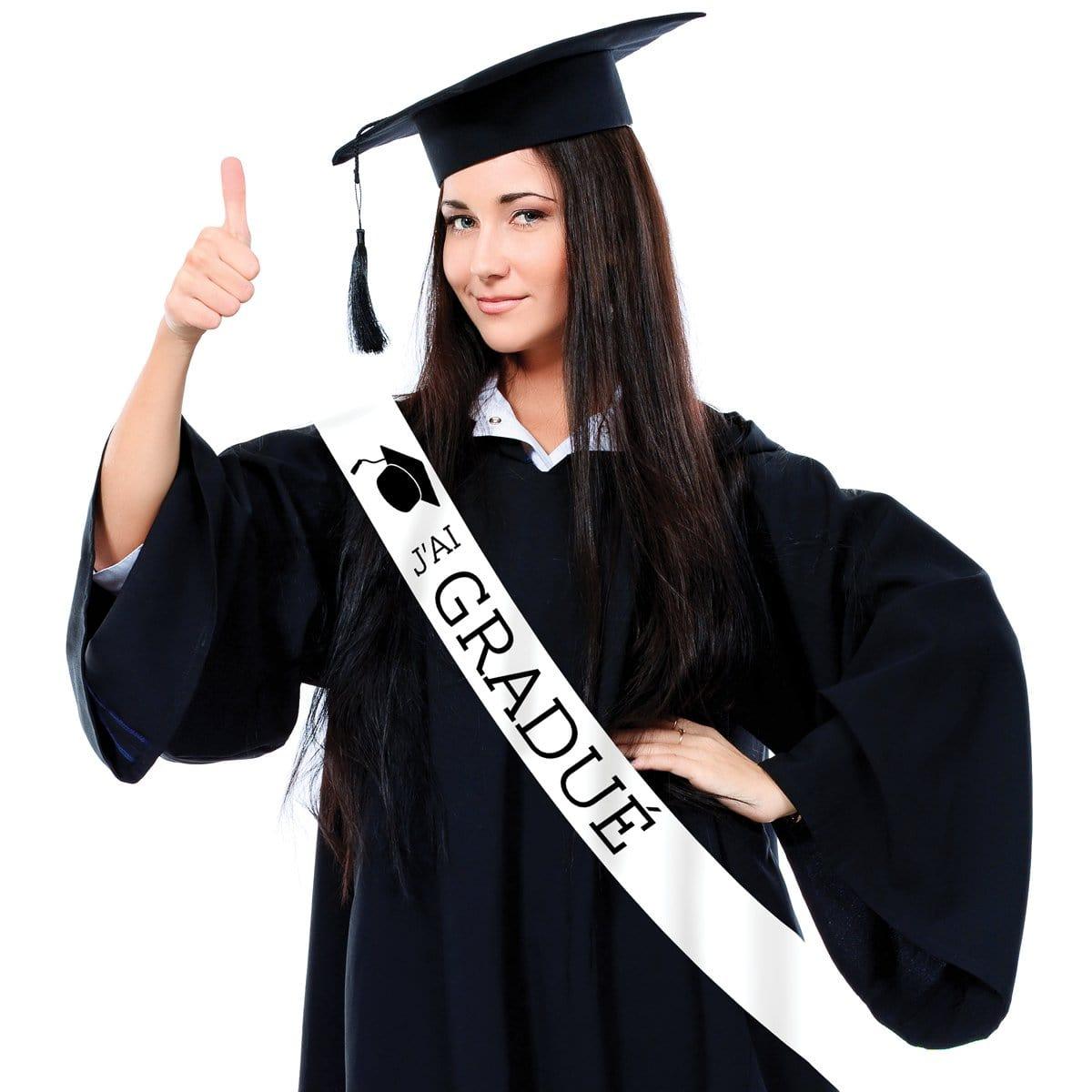 Buy Graduation Sash - J'ai Gradué sold at Party Expert