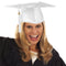 Buy Graduation White Graduation Hat With Tassel For Adults sold at Party Expert