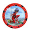 PARTY EXPERT Kids Birthday Miraculous: Tales of Ladybug & Cat Noir Lunch Paper Plate 9 Inches, 10 Count