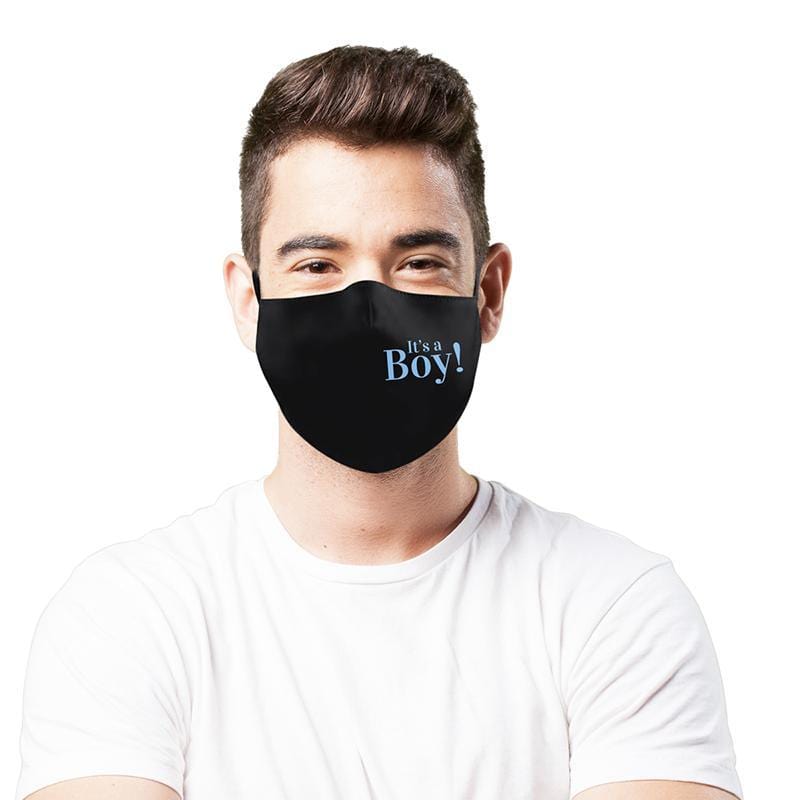 Buy protection equipment It's A Boy, Washable Cotton Face Mask for Adults sold at Party Expert