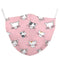 Buy Protection Equipment Pink Cat Washable Cotton Face Mask for Kids sold at Party Expert