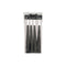 PARTY TIME MFG New Year Black Foil Horns, 9 Inches, 12 Count