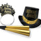 Buy New Year "Bonne Année" Gold Dust New Year French Party Kit for 25 people sold at Party Expert