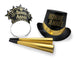 Buy New Year "Bonne Année" Gold Dust New Year French Party Kit for 50 people sold at Party Expert
