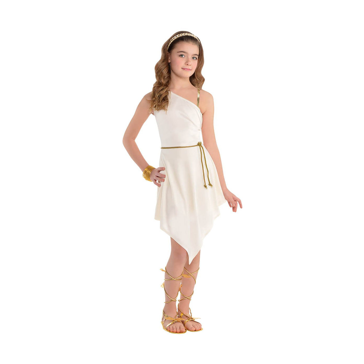 PARTY TIME MFG New Year Goddess Dress Costume for Kids