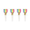 UNIQUE PARTY FAVORS Party Supplies Rainbow Stripes Blowouts, 8 Count