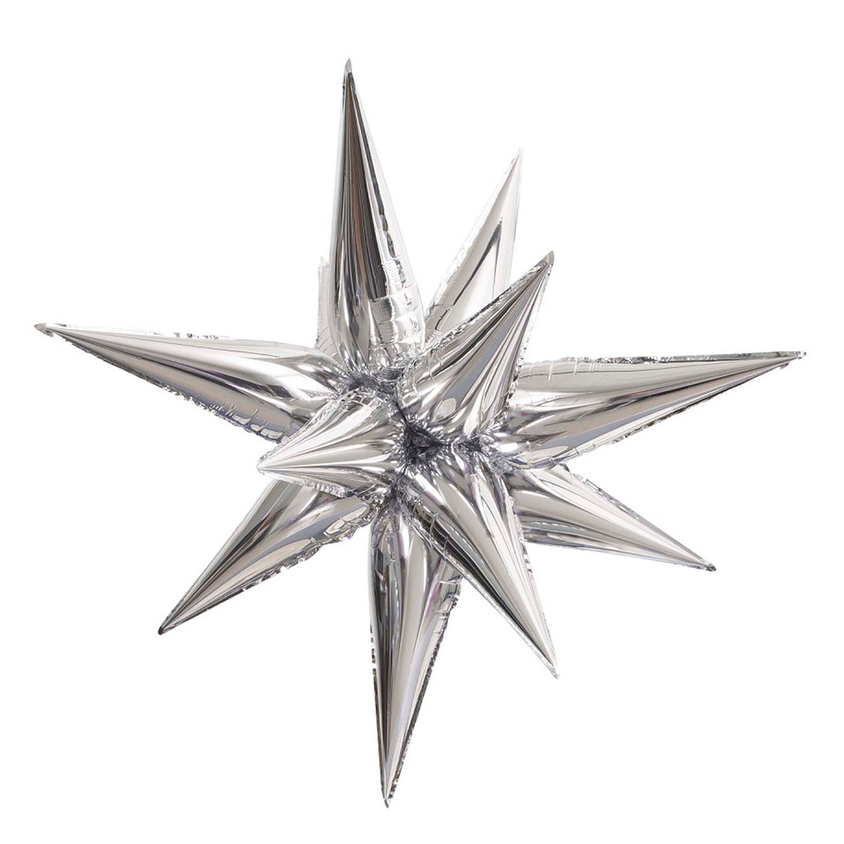 PARTYGRAM Balloons Air Filled Silver Star Balloon, 40 Inches, 1 Count