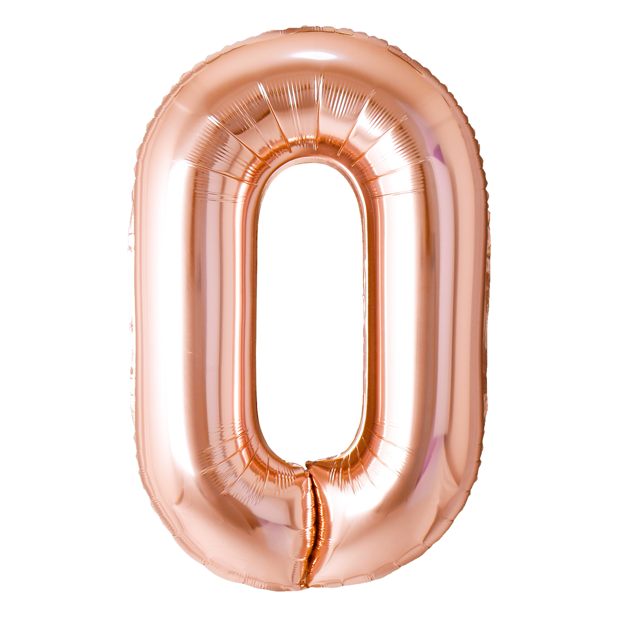 PARTYGRAM balloons Rose Copper Number 0 Foil Balloon, 40 inches 810077656136