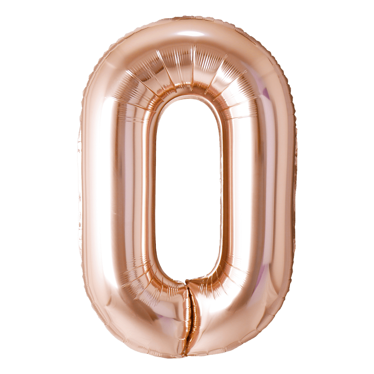 PARTYGRAM balloons Rose Copper Number 0 Foil Balloon, 40 inches 810077656136