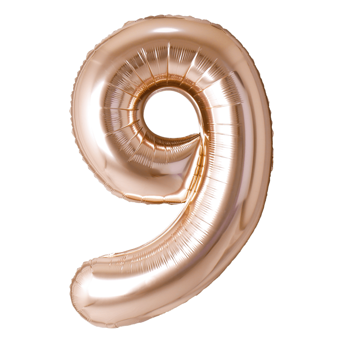 PARTYGRAM Balloons Rose Copper Number 9 Foil Balloon, 40 inches 810077656228