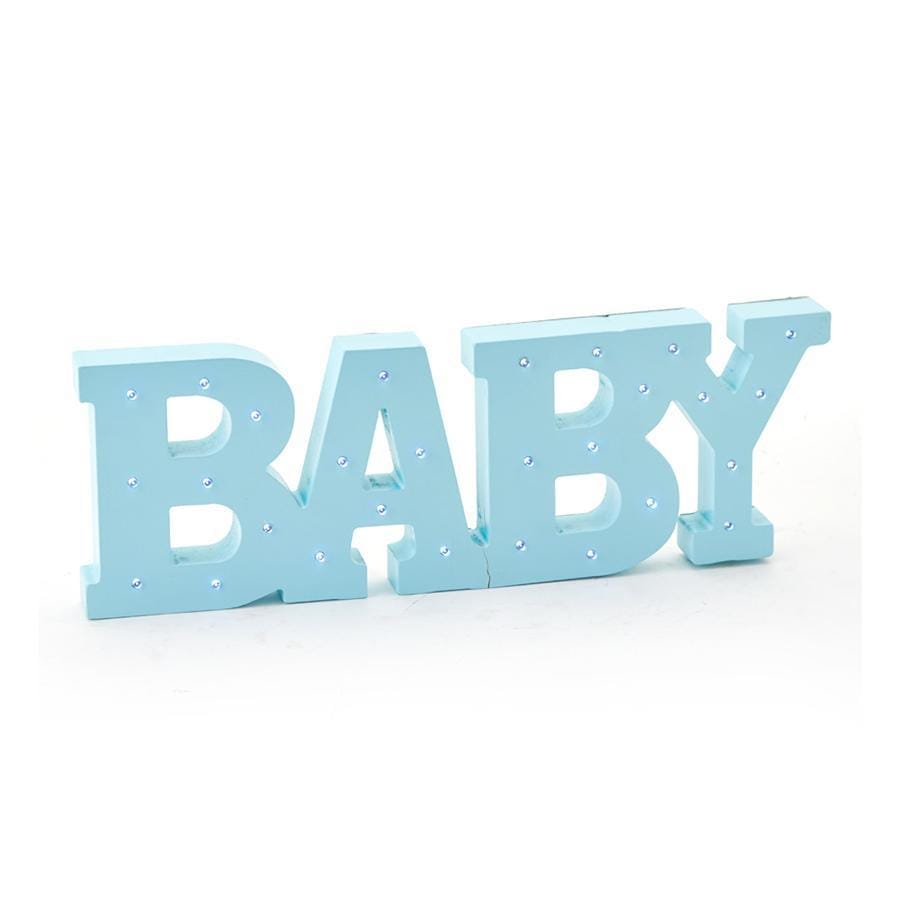 Buy Baby Shower Blue baby LED decoration sold at Party Expert