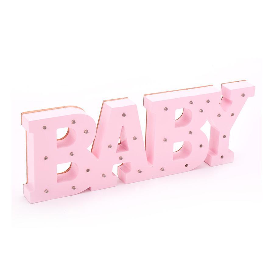 Buy Baby Shower Pink baby LED decoration sold at Party Expert