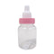 Buy Baby Shower Pink plastic baby bottle 3.5 inches, 12 per package sold at Party Expert