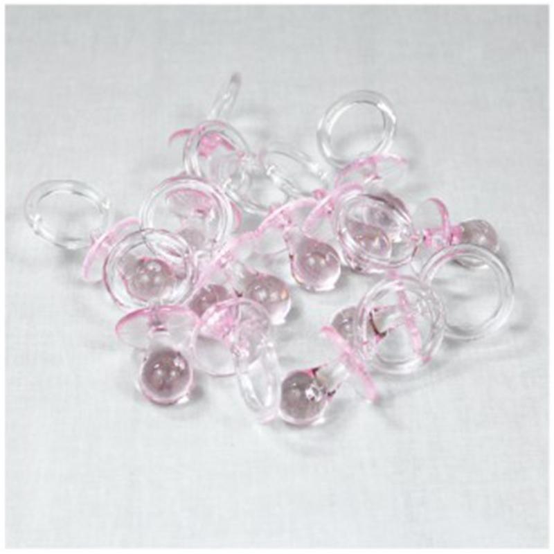 Small Pink Plastic Pacifiers 2.5 Inches | Party Expert