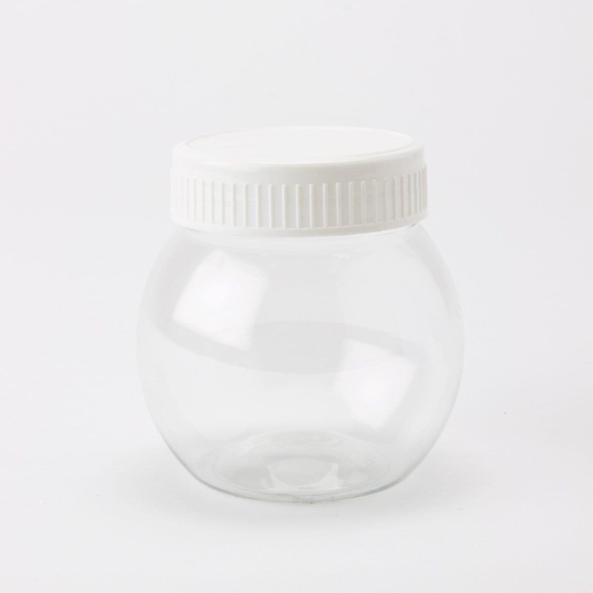 Buy Baby Shower White acrylic round jar with lid, 2.75 inches sold at Party Expert
