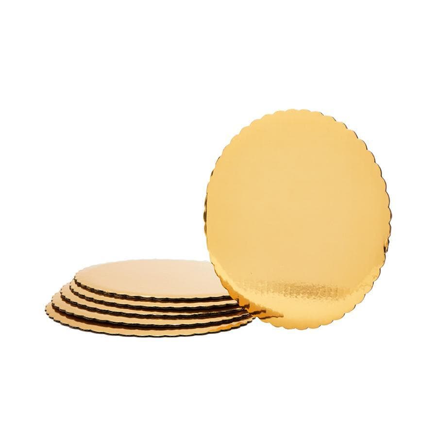 Buy Cake Supplies Foil Covered Cake Board 12 In. 6/pkg - Gold sold at Party Expert