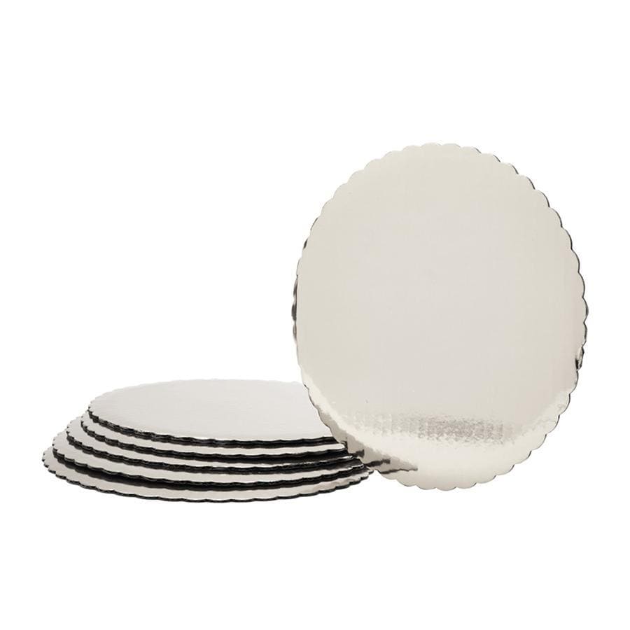 Buy Cake Supplies Foil Covered Cake Board 12 In. 6/pkg - Silver sold at Party Expert